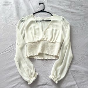 aritzia wilfred wistful blouse